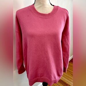 LOFT Pink Crew Neck Sweater